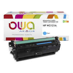 EN_Toner remanufacturé OWA - standard - Cyan - pour HP W2121A