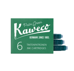 Cartouche d'encre Kaweco vert boîte 6 pièces