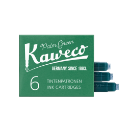 Inktpatroon Kaweco groen doosje à 6 stuks