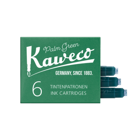 Inktpatroon Kaweco groen doosje à 6 stuks