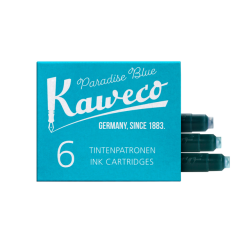 Cartouche d'encre Kaweco turquoise boîte 6 pièces