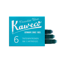 Cartouche d'encre Kaweco turquoise boîte 6 pièces