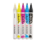 Talens Ecoline Brush Pen Primary 5 Assorted Pieces