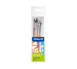 Pinceaux Pelikan set débutant assorti blister de 5pcs