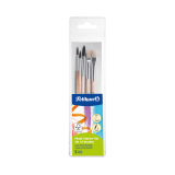 Penseel Pelikan starterset assorti blister met 5 stuks