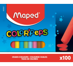 Blackboard chalk Maped Color'Peps box 100 assorted pieces