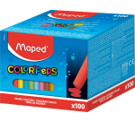 Blackboard chalk Maped Color'Peps box 100 assorted pieces