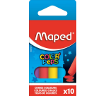 Maped Color'Peps Black Chalkboard, Box of 10 Assorted Pieces