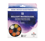Koh-i-Noor Watercolor Brilliant Blister 48 Assorted Colors