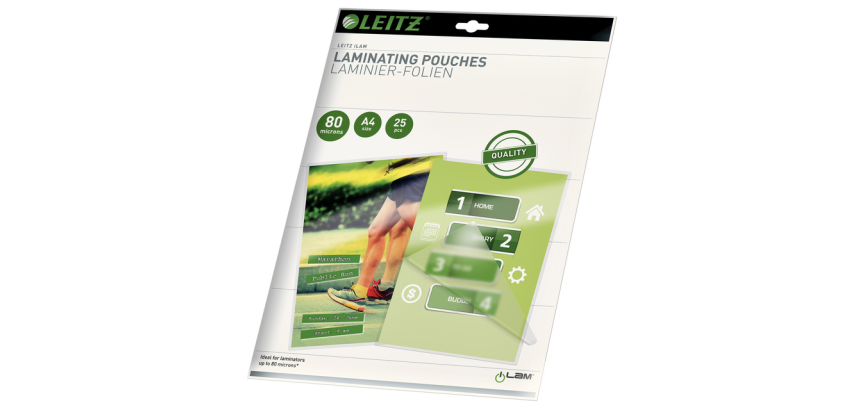 Lamineerhoes Leitz iLAM A4 2x80micron EVA 25 stuks