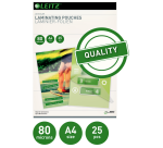 Lamineerhoes Leitz iLAM A4 2x80micron EVA 25 stuks