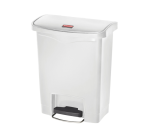 Rubbermaid Slim Jim Step-On Pedal Bin 30L White