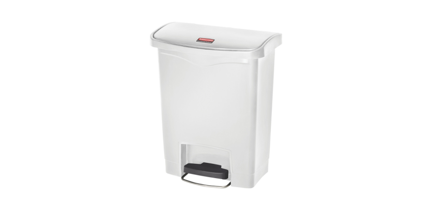 Rubbermaid Slim Jim Tretmülleimer 30L weiß