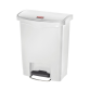 Poubelle à pédale Rubbermaid Slim Jim Step-On 30L blanc