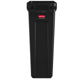 Rubbermaid Slim Jim Vented Collector with 87L Black Air Channels