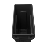 Collecteur Rubbermaid Slim Jim Vented avec conduits d'aération 87L noir