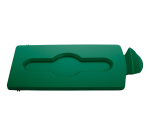 Couvercle Rubbermaid pour Station de recyclage Slim Jim fermé vert