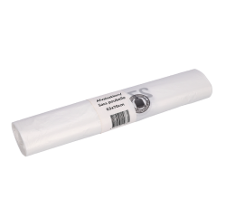 Sac poubelle Cleaninq 63x70cm HDPE Recycled T15 50L transparent rouleau 25 pièces