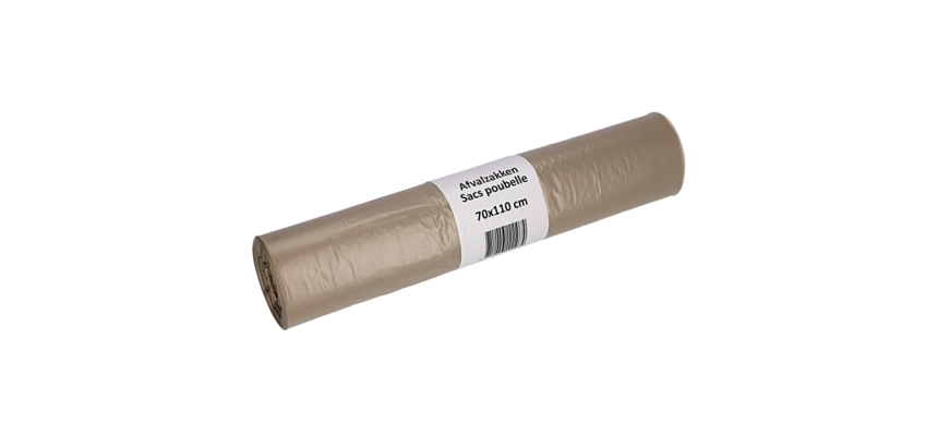 Cleaninq Trash Bag 70x110cm LDPE Recycled T50 120L Transparent