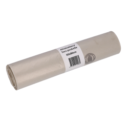 Sac poubelle Cleaninq 60x80cm LDPE Recycled T50 60L transparent rouleau 20 pièces
