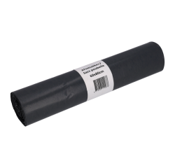 Sac poubelle Cleaninq 60x80cm LDPE Recycled T50 60L gris rouleau 20 pièces