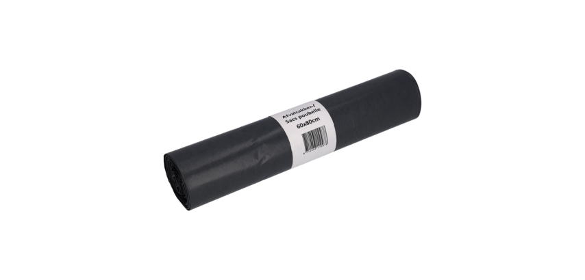 Cleaninq Müllbeutel 60x80cm LDPE Recycled T50 60L grau Rolle 20 Stück