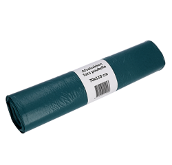 Sac poubelle Cleaninq 70x110cm LDPE Recycled T50 120L bleu rouleau 20 pièces