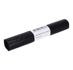 Afvalzak Cleaninq 70x110cm HDPE T25 120L zwart rol à 20 stuks