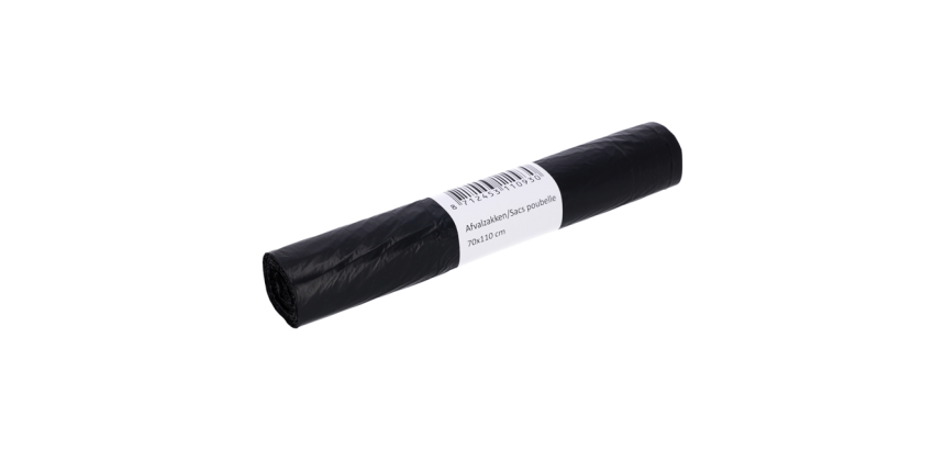Garbage bag Cleaninq 70x110cm HDPE T25 120L black roll 20 pieces