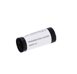 Sac poubelle Cleaninq 50x55cm HDPE T15 25L noir rouleau 50 pièces