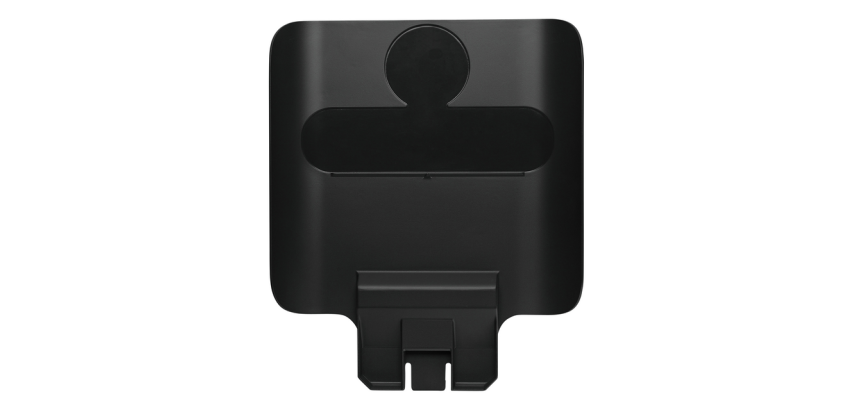 Paneel Rubbermaid Slim Jim Recyclestation voor label zwart