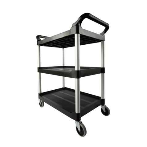 Chariot de service Rubbermaid avec roue pivotantes 10cm noir