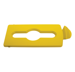 Insert Couvercle Rubbermaid pour Station de reyclage Slim JIm déchets mixtes jaune
