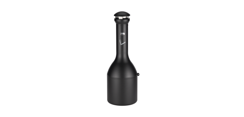 Schwarzer Rubbermaid Infiny Genie Standaschenbecher