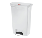 Poubelle à pedale Rubbermaid Slim Jim Step-On 50L blanc