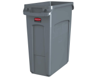 Rubbermaid Slim Jim Vented Collector with Air Channels 60L Gray