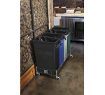 Collecteur Rubbermaid Slim Jim Vented avec conduits d'aération 60L gris