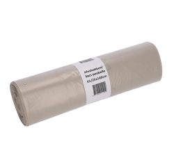 Sac poubelle Cleaninq 65/25x140cm LDPE Recycled T70 240L transparent rouleau 10 pièces