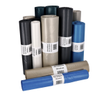 Sac poubelle Cleaninq 80x110cm LDPE Recycled T60 140L bleu rouleau 20 pièces