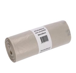 Afvalzak Cleaninq 90x120cm LDPE recycled T80 190L transparant rol à 10 stuks