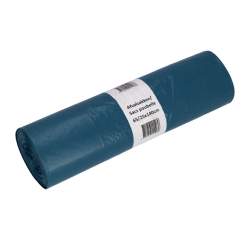 Sac poubelle Cleaninq 65/25x140cm LDPE Recycled T70 240L bleu rouleau 10 pièces