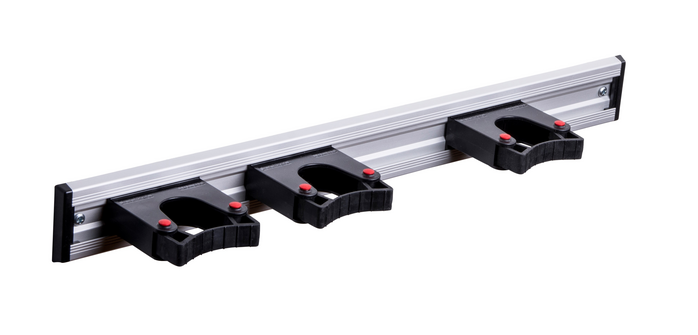 Wandschiene Toolflex 50cm mit 3 Halterungen ø 20/30 mm
