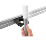 Toolflex wall rail 50cm with 3 clamps ø 20/30 mm