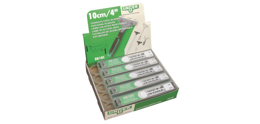 Lame de rechange Unger pour grattoir 10cm 10 pièces