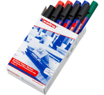 Marqueur edding 30 brillant ogive 1,5-3mm assorti boîte 10 pièces