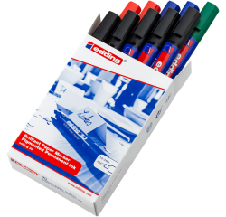 Marqueur edding 30 brillant ogive 1,5-3mm assorti boîte 10 pièces