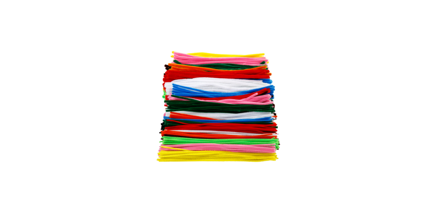 Fil chenille Creotime 30cm épaisseur 4, 6. 9mm 700 pièces assorti