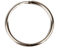 Anneau clé Creotime argenté 25mm 100 pièces