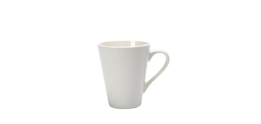 Mug Creotime blanc hauteur 10cm