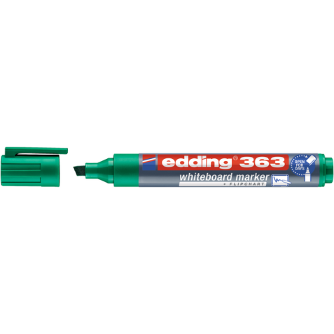 Marqueur tableau blanc edding 363 biseau 1-5mm vert